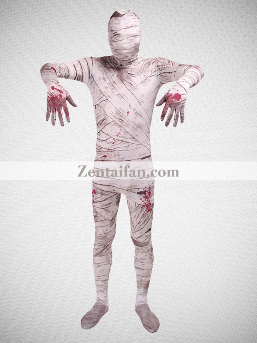 2021 The Mummy Scary Fullbody Halloween Zentai Suit