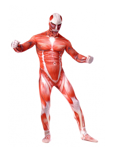 Attack on Titan Gigantic Titan Muscle Printed Zentai Suit