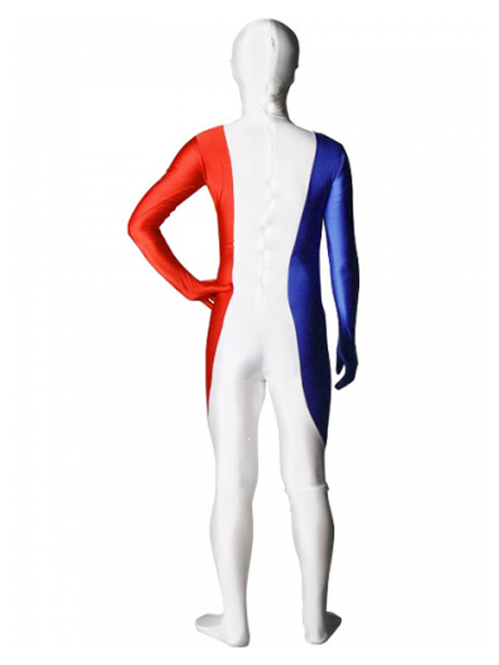 France Flag Lycra Spandex Full Body Zentai Suit