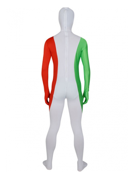 Italy Flag Lycra Spandex Full Body Zentai Suit