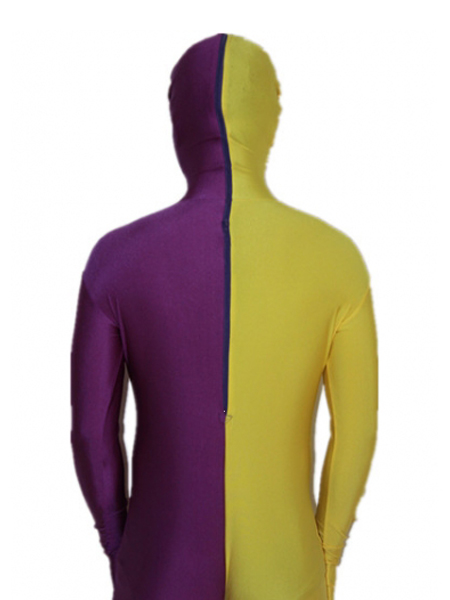Purple and Yellow Tight Lycra Spandex Zentai Suits