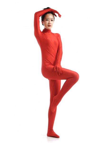 Red Tight Fullbody Lycra Spandex Zentai Suits