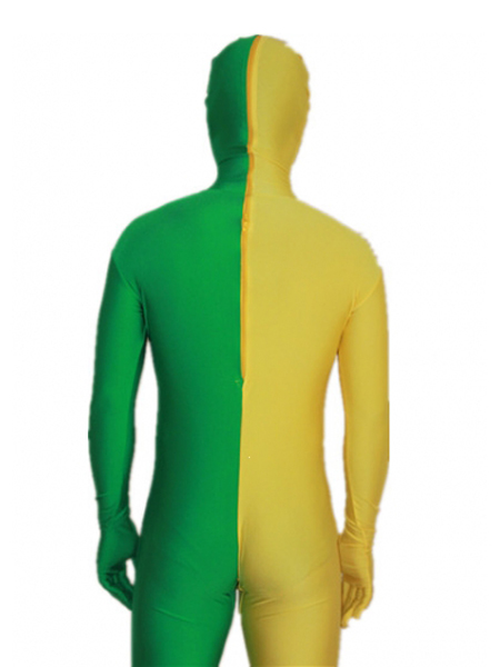 Yellow and Green Tight Lycra Spandex Zentai Suits