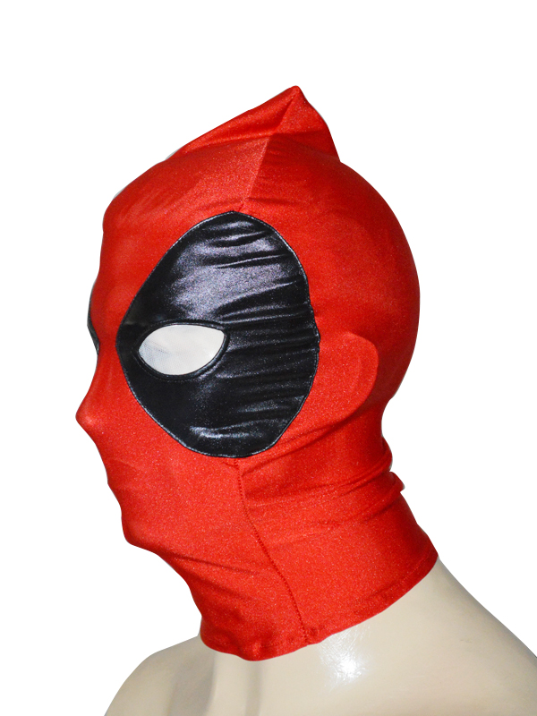 Black & Red Special Type Deadpool Spandex   Hood