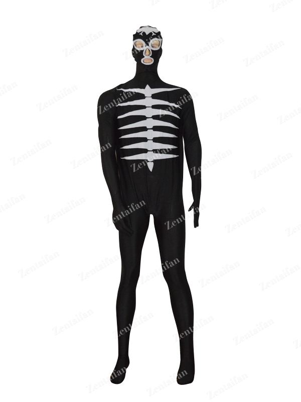 Black & White Shocker Combatmen Spandex Costume