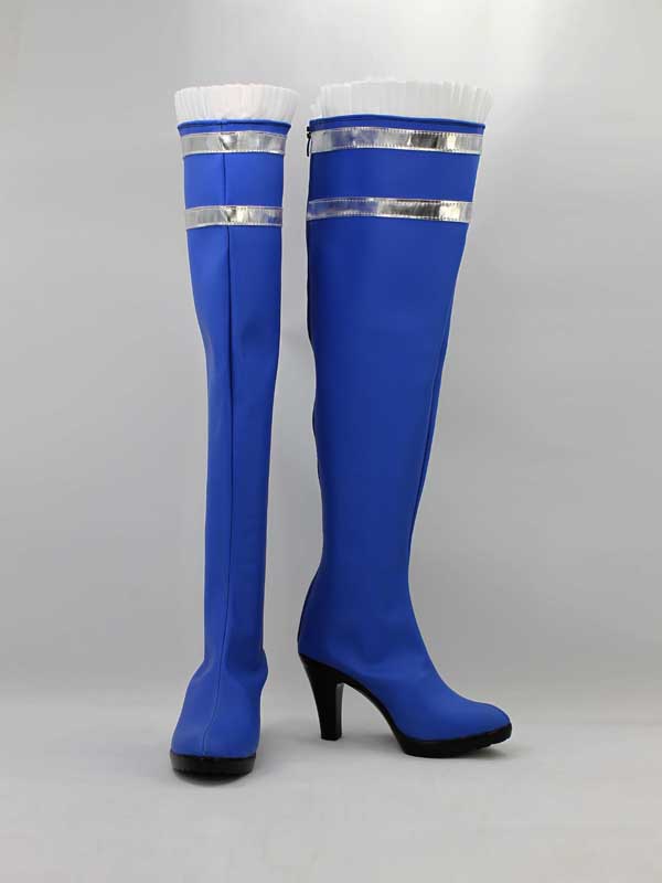 Blue X-men Psylocke Female High Heel Superhero Boots