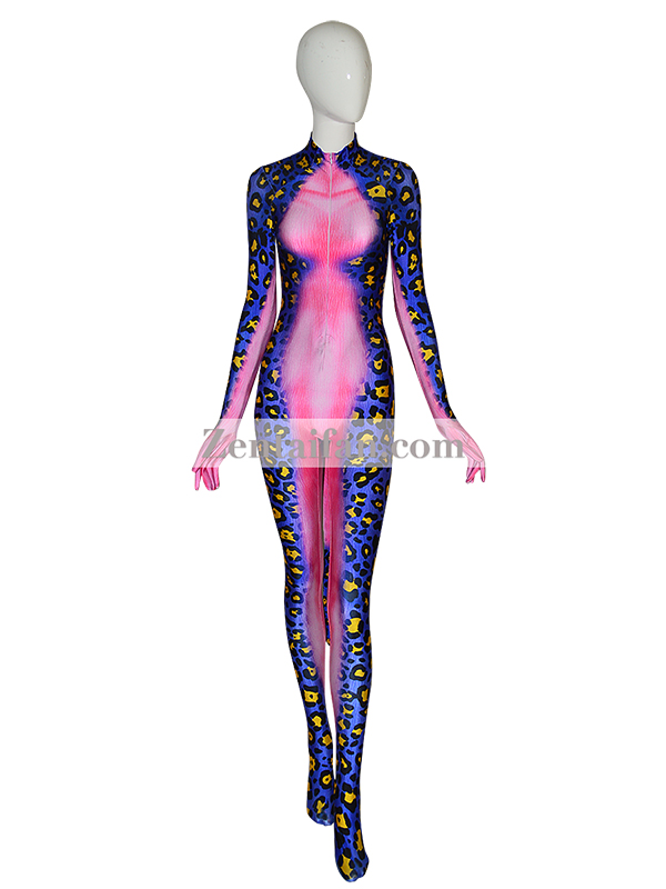 Cat Suit Animal Suit Halloween Spandex Zentai With Tail