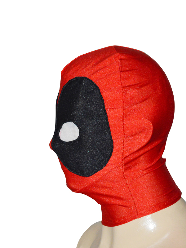 Classic Black & Red Deadpool Spandex Hood