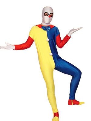 Colorful Clown Eyes Opened Spandex Unisex Zentai Suit