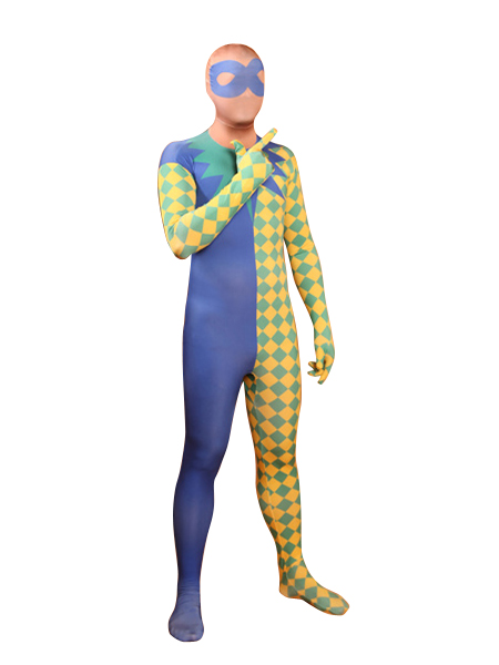 Funny Clown Fullbody Lycra Spandex Zentai Suit