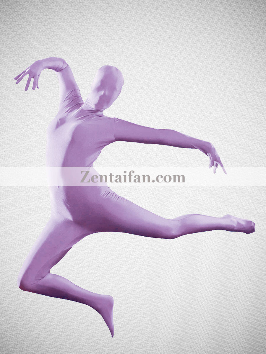 Light Purple Violet Full Body Zentai Suit