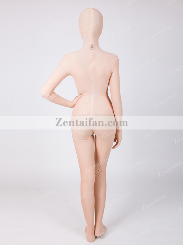 Open Eyes Flesh-color upgraded Spandex Full body Zentai suit