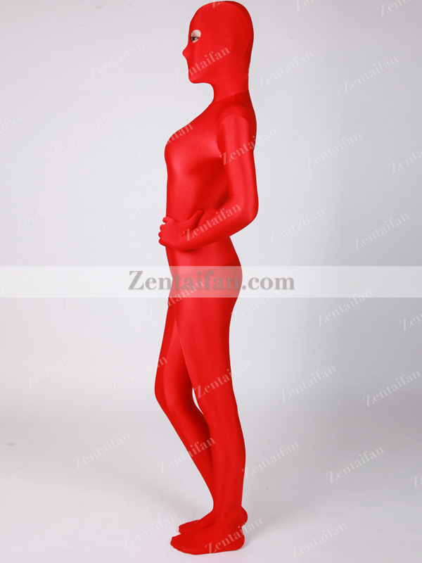 Open Eyes Red upgraded Spandex Full body Zentai suit