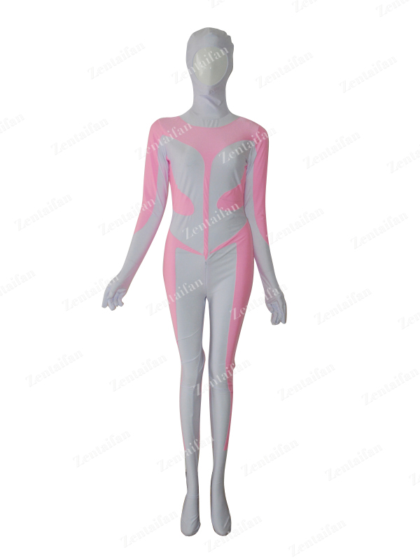 Pink & White Female Custom Superhero Costume