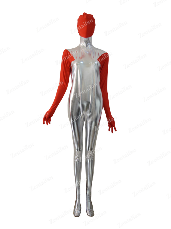 Red & Sliver Custom Superhero Costume