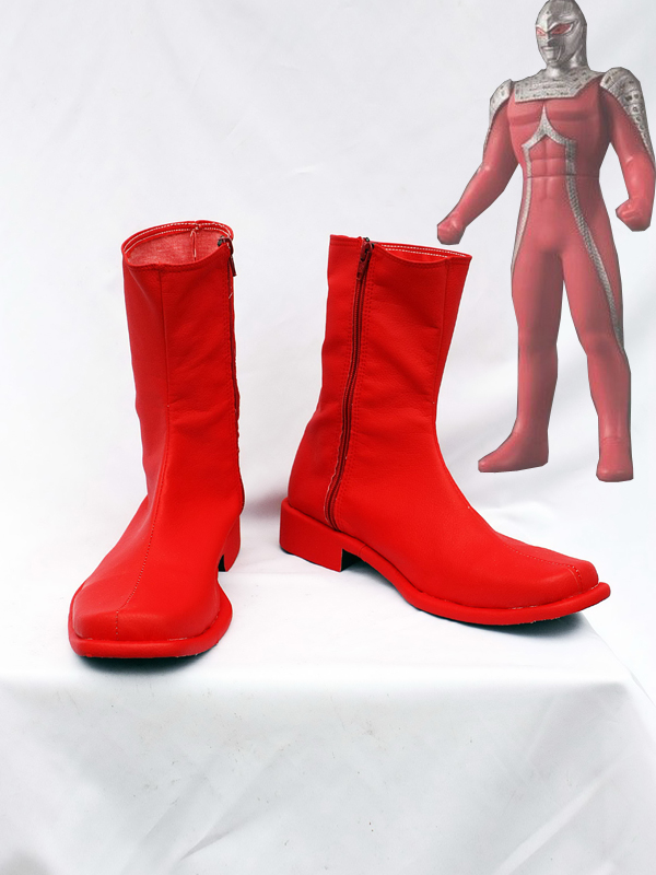Red Ultraman UItra Seven X Cosplay Boots