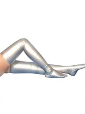 Silver Shiny Metallic Sexy Stockings