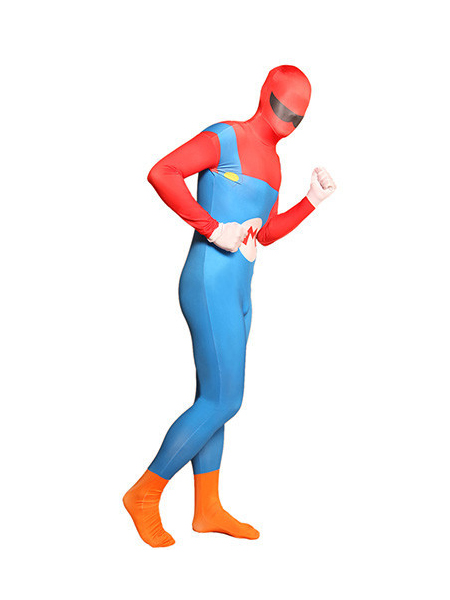 Super Mario Spandex Overalls Fullbody Zentai Suit