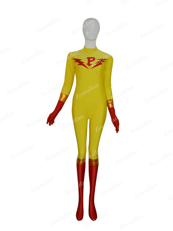Yellow & Red Custom New Style Zentai Costume