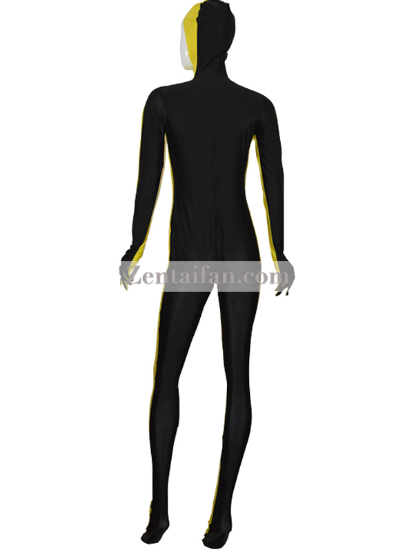 Yellow and Black Tight Lycra Spandex Zentai Suits