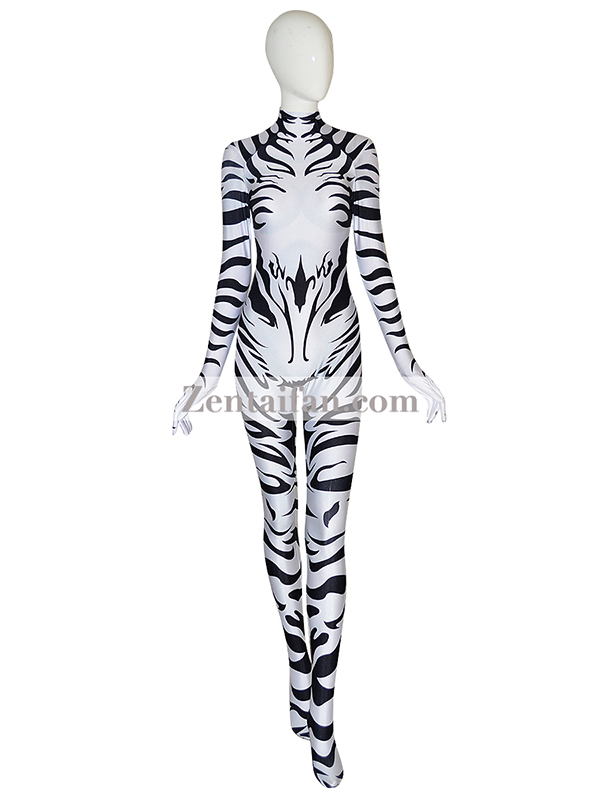 Animal Suit Sexy Fullbody Zebra Suit Animal Zentai