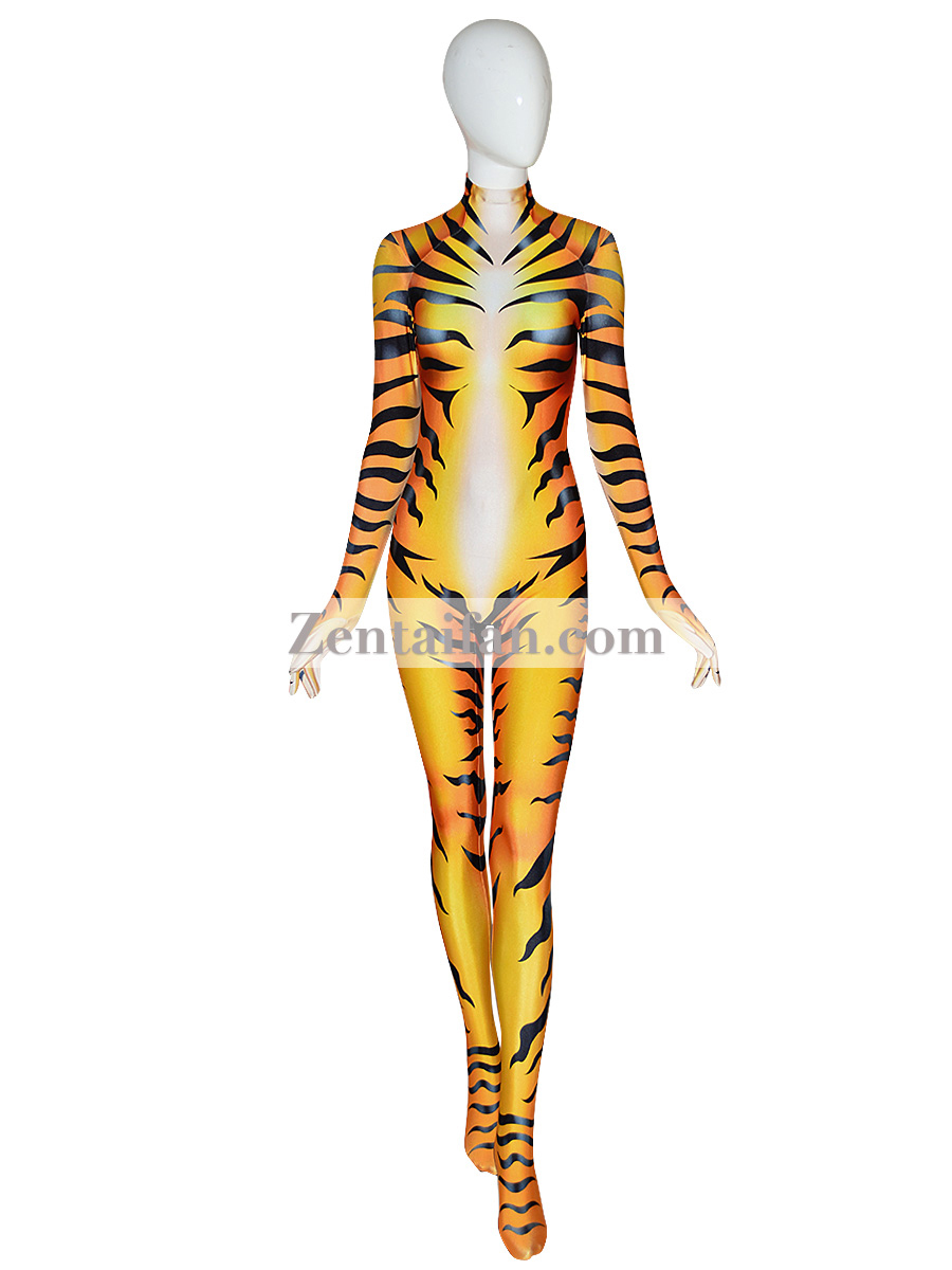 Animal Suit Sexy Fullbody Tiger Suit Animal Zentai